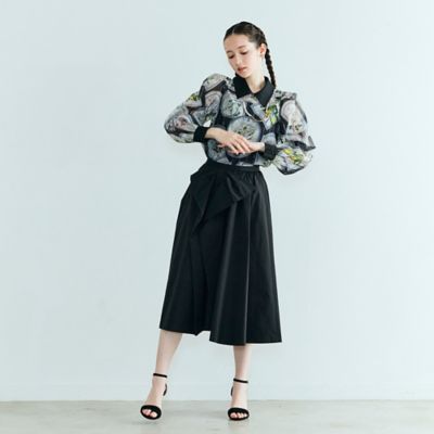 ＜Rose Tiara (Women/大きいサイズ)＞リボン風ディテールスカート（８３０４１６０１）