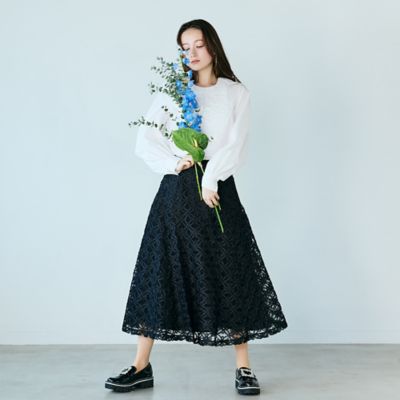 AD2016コムデギャルソン バラ花柄刺繍立体変形スカート　最終お値下げ AD2016コムデギャルソン バラ花柄刺繍立体変形スカート - スカート