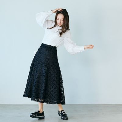 新品❤️Desigual×ラクロワ 薔薇刺繍 ロングコート Mサイズ 女優襟 フラワー立体刺繍スカート（83041602） | Rose Tiara (Women