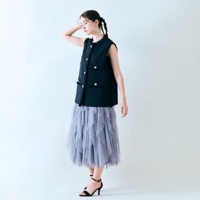 ソフトチュールスカート（８３０４２５０１）