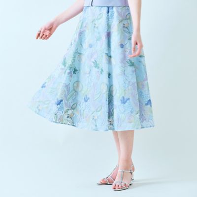 トロピカル刺繍スカート（８３０４２５０２）