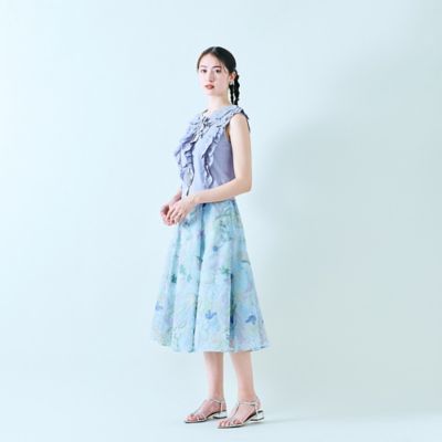トロピカル刺繍スカート（８３０４２５０２）