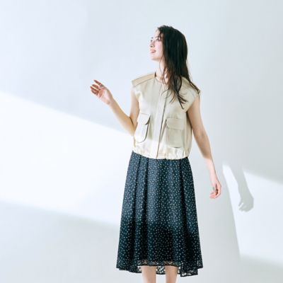 【セットアップ】プチフラワー刺繍スカート（８３０４２５０５）