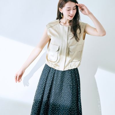 【セットアップ】プチフラワー刺繍スカート（８３０４２５０５）