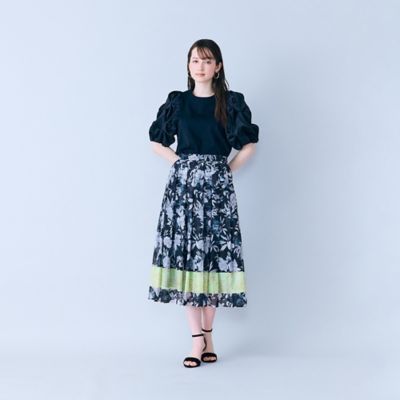 ん*、様 WONDERFUL WORLD フラワープリント サスペンダースカート ん*、様 WONDERFUL WORLD フラワープリント サスペンダースカート