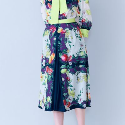 フルーツパネルプリントボックスタックスカート（83042610