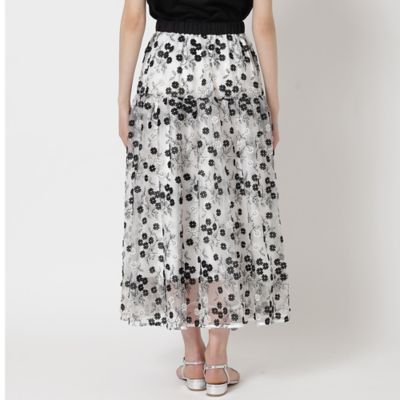 フラワー刺繍フレアスカート（83043401） | Rose Tiara (Women