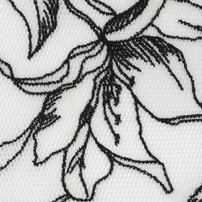 メッシュフラワー刺繍スカート（８３０４３５０２）