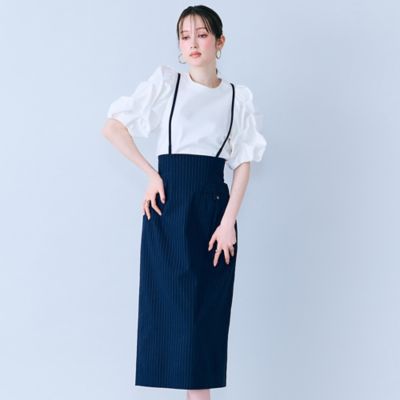 ショルダーストラップ付きタイトスカート（83043602） | Rose
