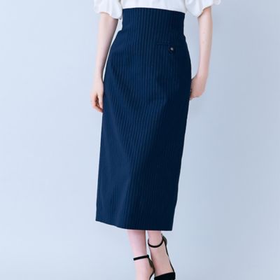 ショルダーストラップ付きタイトスカート（83043602） | Rose