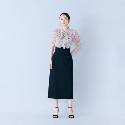 ショルダーストラップ付きタイトスカート（83043602） | Rose
