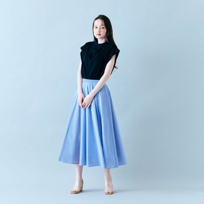 バイヤス使いフレアスカート／ストライプ（８３０４４５０４Ａ）