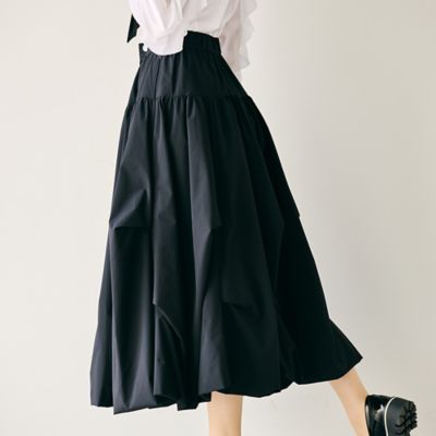 新品 大きいサイズ ローズティアラ ゴム タフタ バルーンスカート タックバルーンスカート（83045501） | Rose Tiara