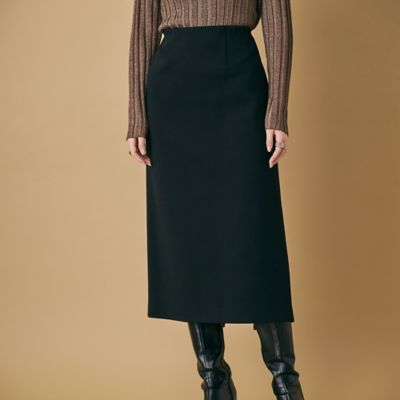 Rose Tiara (Women/大きいサイズ)/ローズティアラ(大きいサイズ) 肉厚ダンボールタイトスカート(83045510) クロ 【三越伊勢丹/公式】