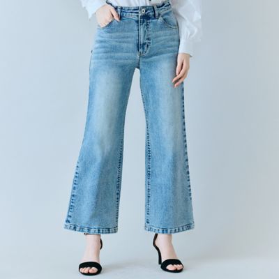 ＜Rose Tiara (Women/大きいサイズ)＞美シルエットブーツカットデニム（８３０５１６０４）