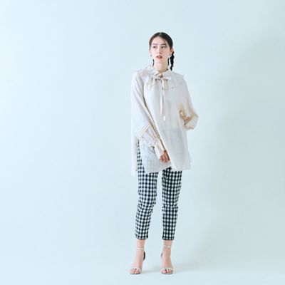 チェックサブリナパンツ（８３０５２５０３Ａ）