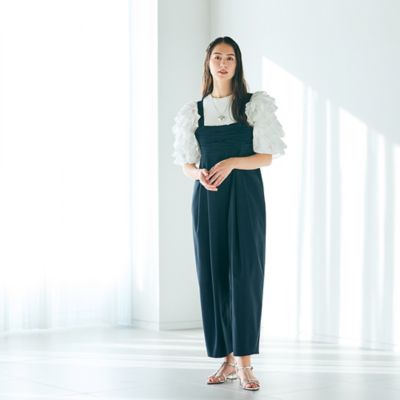 【大人百花掲載】ワイドシルエットサロペット（８３０５２５０４）