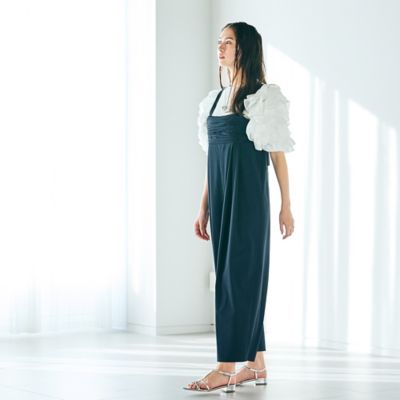 【大人百花掲載】ワイドシルエットサロペット（８３０５２５０４）