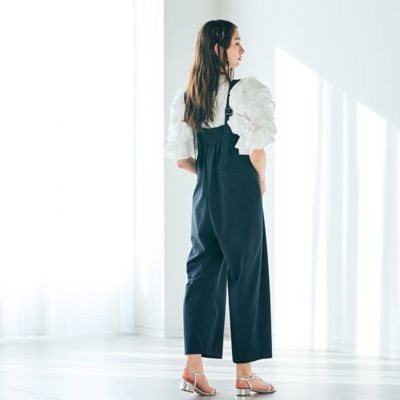 【大人百花掲載】ワイドシルエットサロペット（８３０５２５０４）
