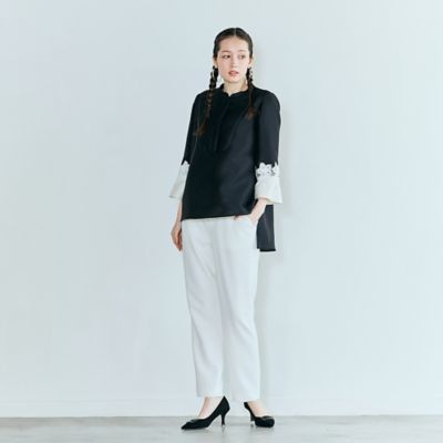 ＜Rose Tiara (Women/大きいサイズ)＞キレイ見えシンプルテーパードパンツ（８３０５２６０３）