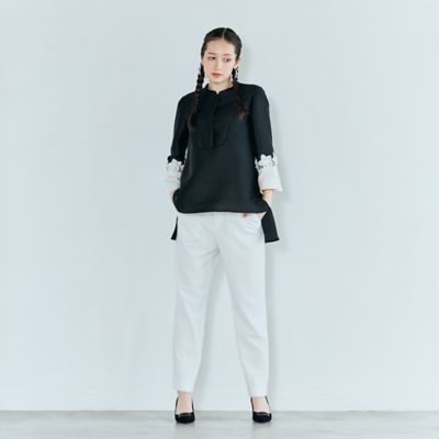 キレイ見えシンプルテーパードパンツ（83052603） | Rose