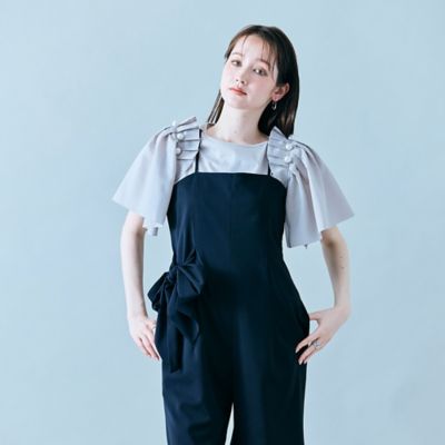 リボン付きキャミソールサロペット（８３０５３５０４）