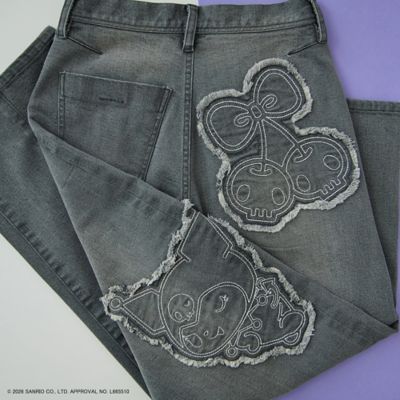 KUROMI】クロミ 刺繍カーブデニム（83053630） | Rose