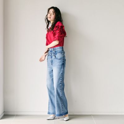 ダブルベルトデニム（83055501） | Rose Tiara (Women