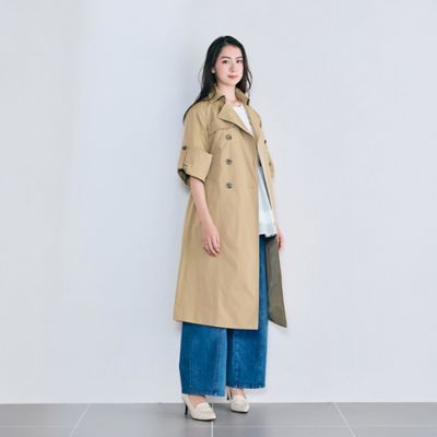 ロールアップスリーブトレンチコート（８３０７１５０１）