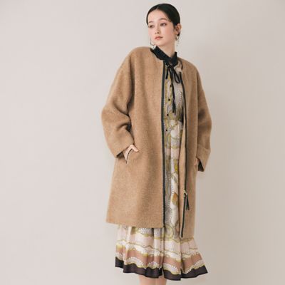 ボアロングコート（83086501） | Rose Tiara (Women/大きい