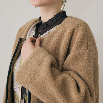 Rose Tiara♡ボアライナー付きコート ボアロングコート（83086501） | Rose Tiara (Women/大きい