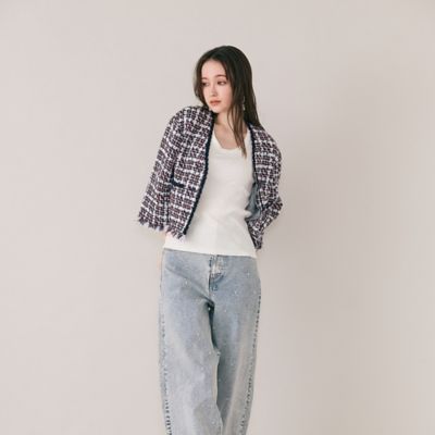 ファンシーツィードジャケット（83101601） | Rose Tiara