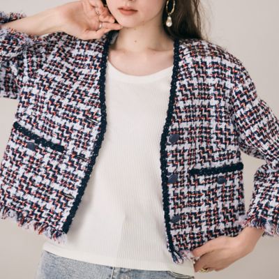 ファンシーツィードジャケット（83101601） | Rose Tiara