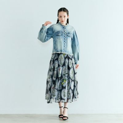 パールボタンデニムジャケット（83101603） | Rose Tiara