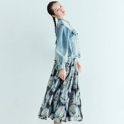 パールボタンデニムジャケット（83101603） | Rose Tiara