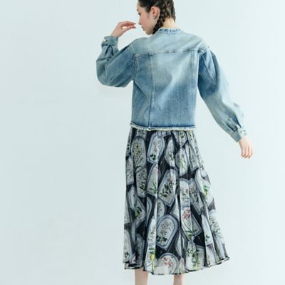 パールボタンデニムジャケット（83101603） | Rose Tiara