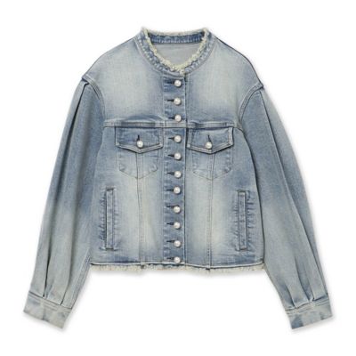 パールボタンデニムジャケット（83101603） | Rose Tiara