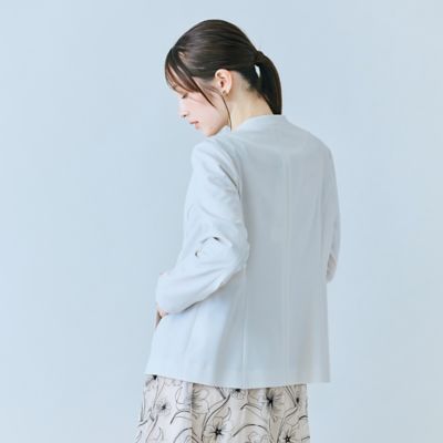 ノーカラーコンパクトジャケット（83102603） | Rose Tiara