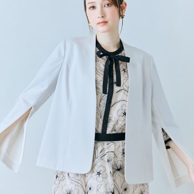 ノーカラーコンパクトジャケット（83102603） | Rose Tiara