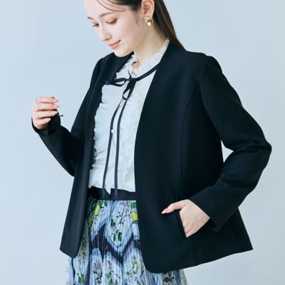 ノーカラーコンパクトジャケット（83102603） | Rose Tiara