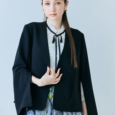 ノーカラーコンパクトジャケット（83102603） | Rose Tiara