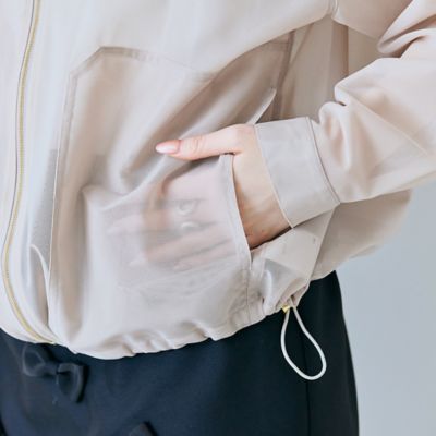シアーメッシュジップアップブルゾン（83102604） | Rose