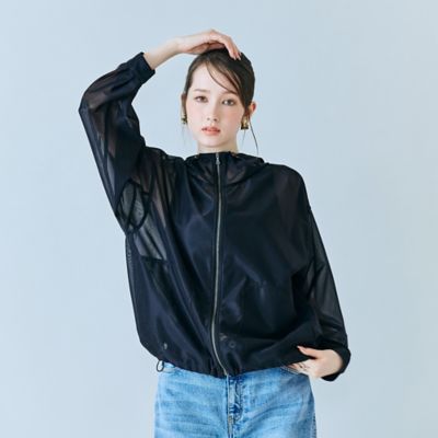 ＜Rose Tiara (Women/大きいサイズ)＞シアーメッシュジップアップブルゾン（８３１０２６０４）