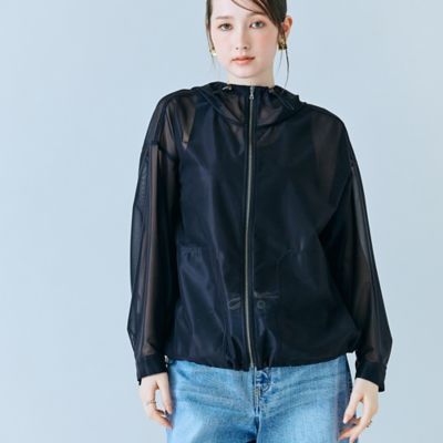 シアーメッシュジップアップブルゾン（83102604） | Rose