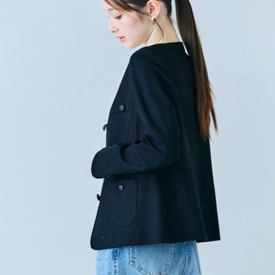 カラミノーカラーVネックジャケット（83102605） | Rose