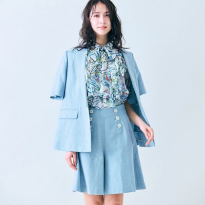 Rose Tiara (Women/大きいサイズ)/ローズティアラ(大きいサイズ) 【セットアップ対応】ハーフスリーブテーラードジャケット（８３１０３５０１）