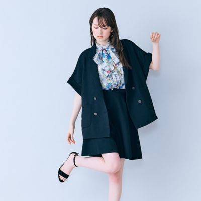 ハーフスリーブダブルシアージャケット（83103601） | Rose