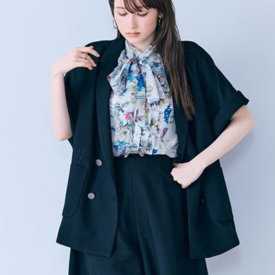 ハーフスリーブダブルシアージャケット（83103601） | Rose