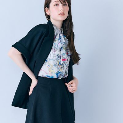 ハーフスリーブダブルシアージャケット（83103601） | Rose