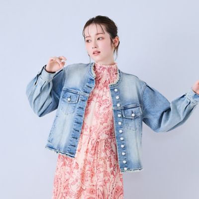 人気のため追加】パールボタンデニムジャケット（83104601